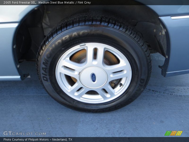Medium Steel Blue Metallic / Flint Grey 2005 Ford Freestar SEL