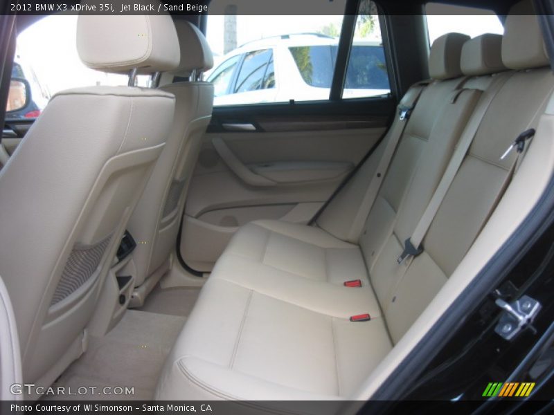 Jet Black / Sand Beige 2012 BMW X3 xDrive 35i