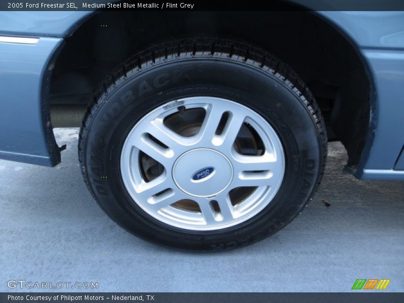 Medium Steel Blue Metallic / Flint Grey 2005 Ford Freestar SEL