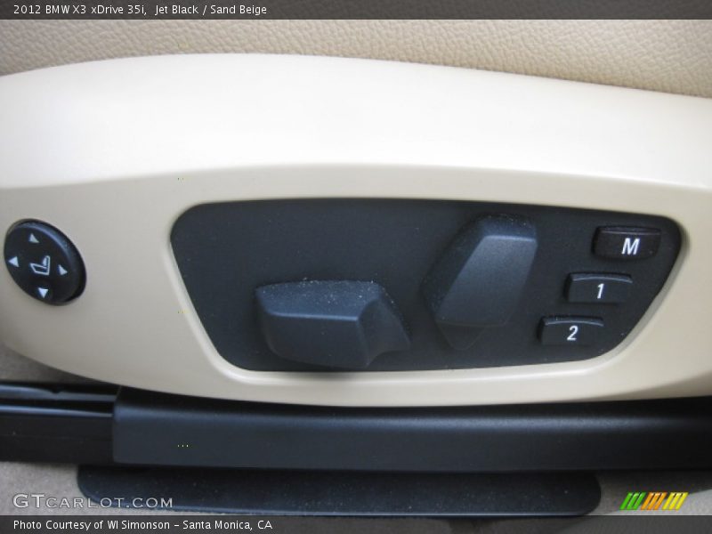 Jet Black / Sand Beige 2012 BMW X3 xDrive 35i