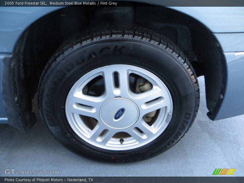 Medium Steel Blue Metallic / Flint Grey 2005 Ford Freestar SEL