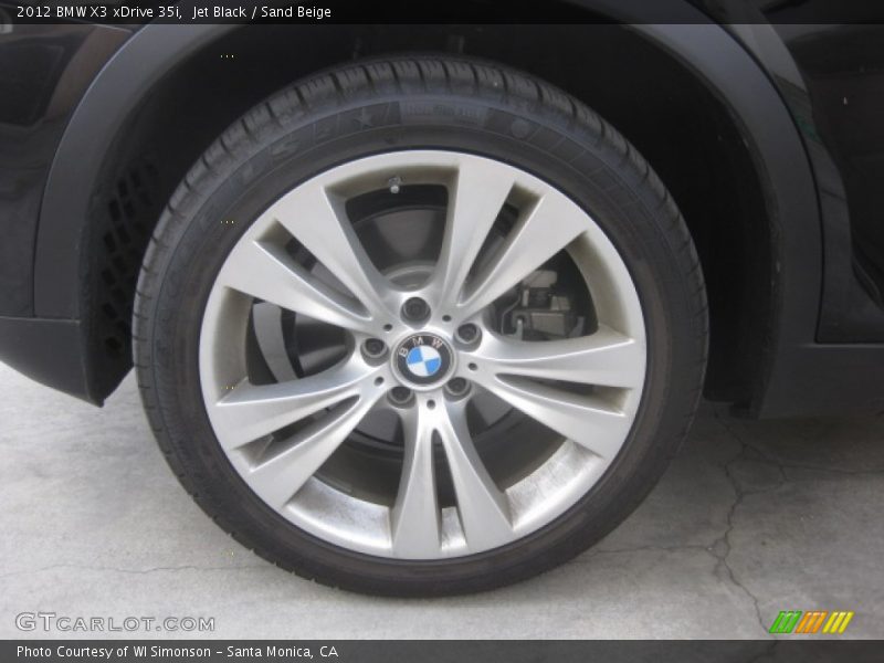 Jet Black / Sand Beige 2012 BMW X3 xDrive 35i