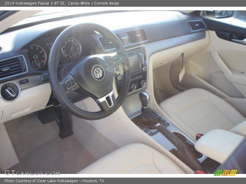 Candy White / Cornsilk Beige 2014 Volkswagen Passat 1.8T SE
