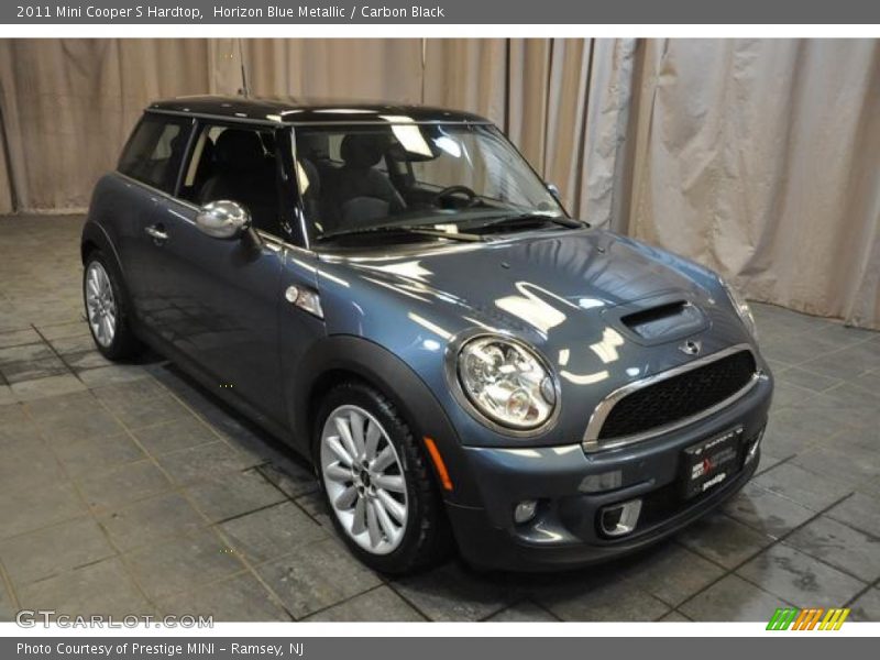 Horizon Blue Metallic / Carbon Black 2011 Mini Cooper S Hardtop