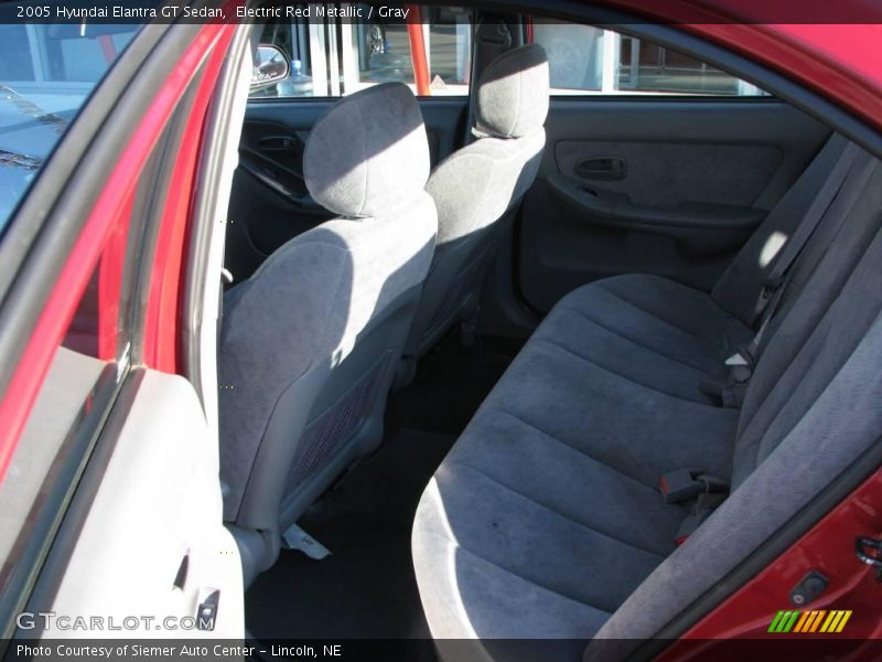 Electric Red Metallic / Gray 2005 Hyundai Elantra GT Sedan
