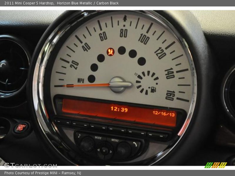 Horizon Blue Metallic / Carbon Black 2011 Mini Cooper S Hardtop