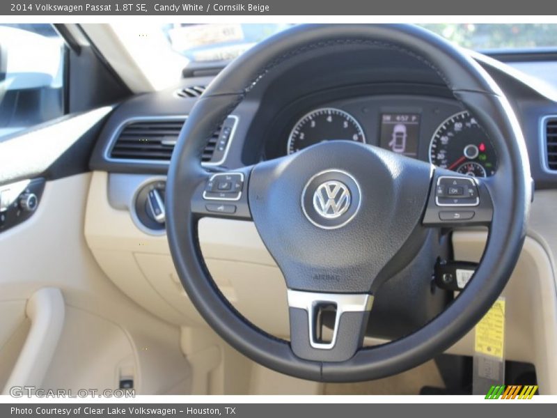 Candy White / Cornsilk Beige 2014 Volkswagen Passat 1.8T SE