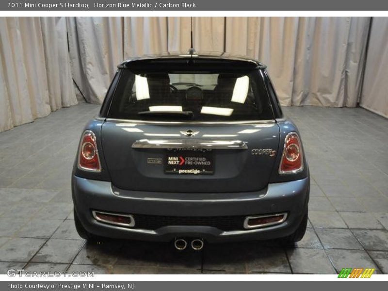 Horizon Blue Metallic / Carbon Black 2011 Mini Cooper S Hardtop