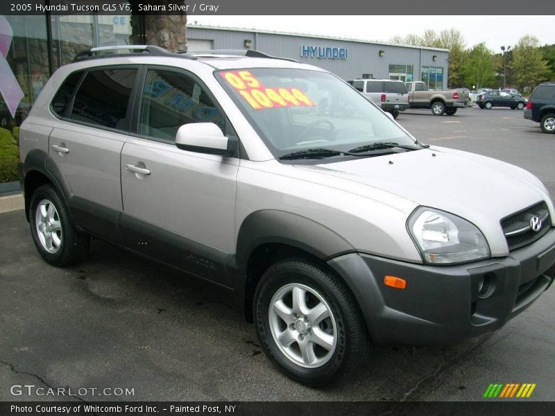 Sahara Silver / Gray 2005 Hyundai Tucson GLS V6