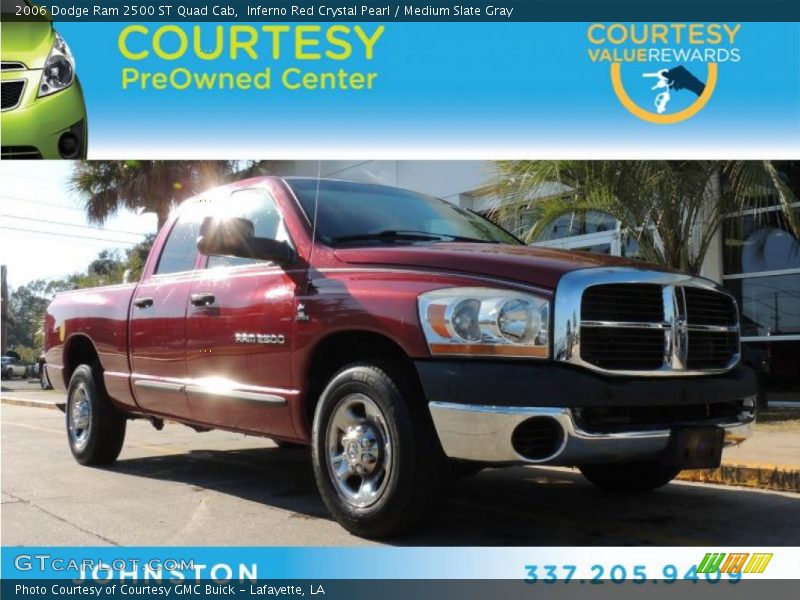 Inferno Red Crystal Pearl / Medium Slate Gray 2006 Dodge Ram 2500 ST Quad Cab
