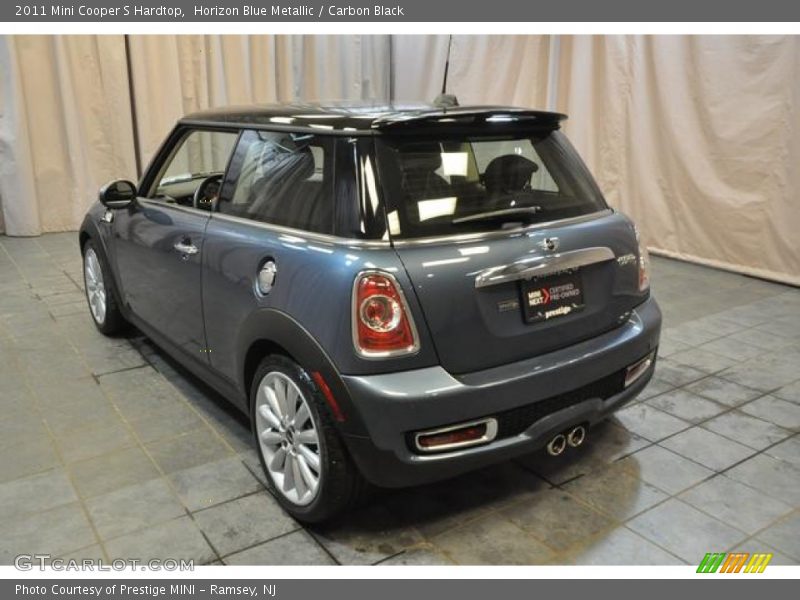 Horizon Blue Metallic / Carbon Black 2011 Mini Cooper S Hardtop