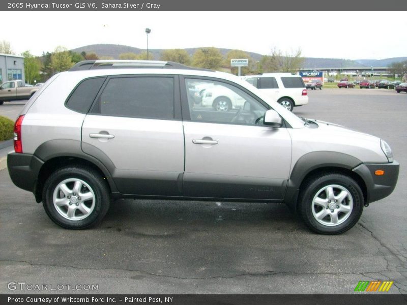 Sahara Silver / Gray 2005 Hyundai Tucson GLS V6