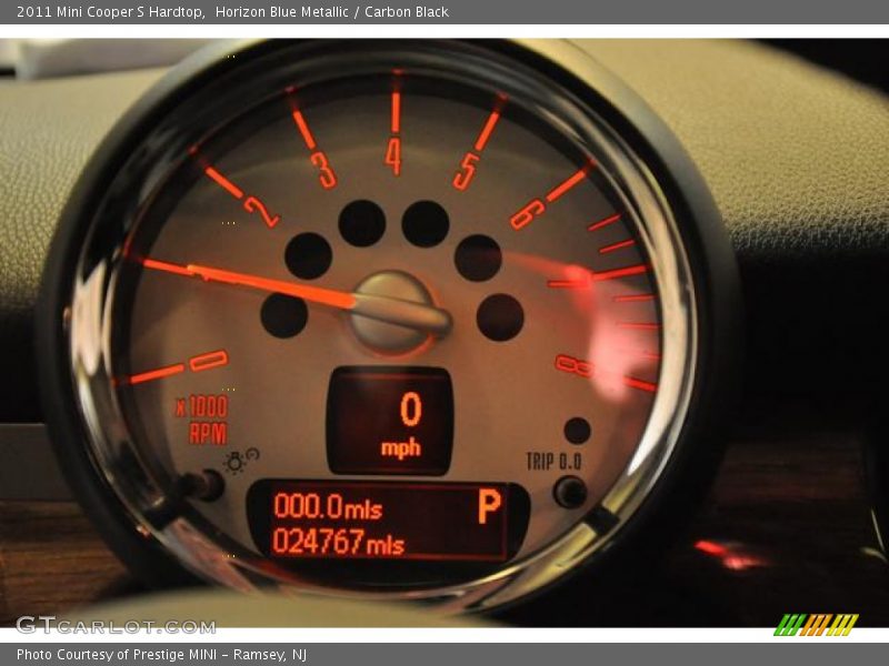 Horizon Blue Metallic / Carbon Black 2011 Mini Cooper S Hardtop