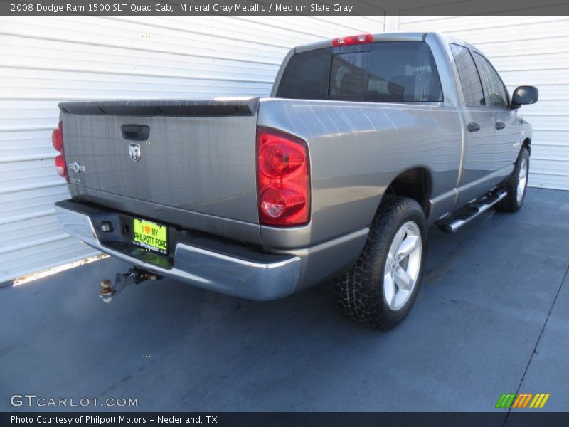 Mineral Gray Metallic / Medium Slate Gray 2008 Dodge Ram 1500 SLT Quad Cab