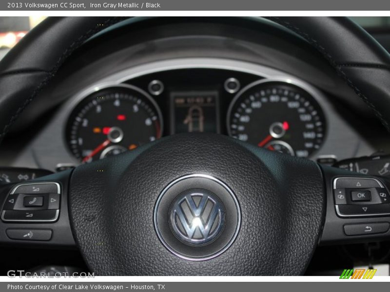 Iron Gray Metallic / Black 2013 Volkswagen CC Sport