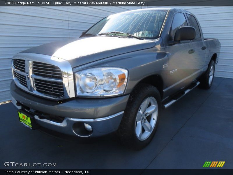 Mineral Gray Metallic / Medium Slate Gray 2008 Dodge Ram 1500 SLT Quad Cab