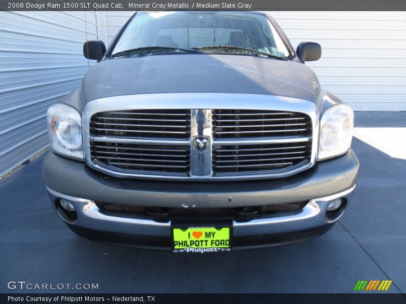 Mineral Gray Metallic / Medium Slate Gray 2008 Dodge Ram 1500 SLT Quad Cab