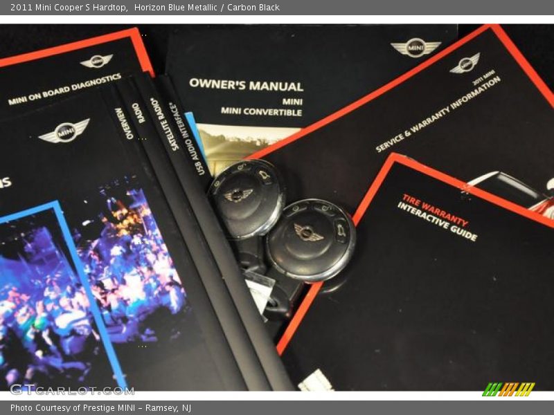 Horizon Blue Metallic / Carbon Black 2011 Mini Cooper S Hardtop