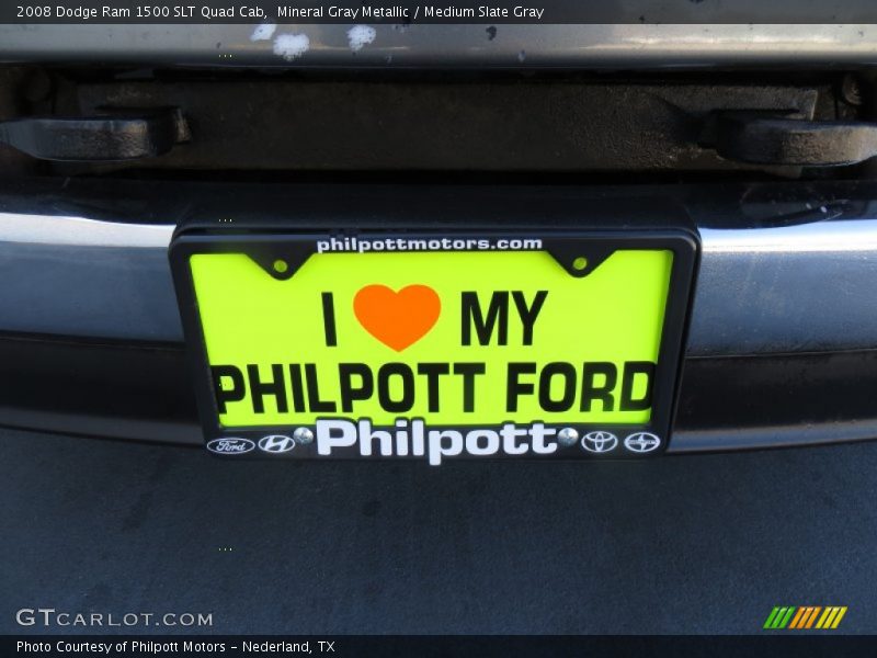 Mineral Gray Metallic / Medium Slate Gray 2008 Dodge Ram 1500 SLT Quad Cab