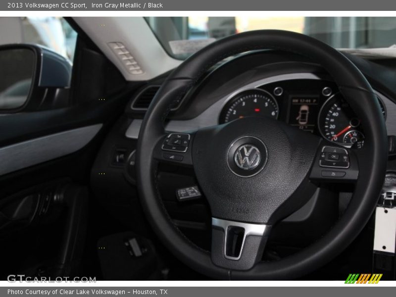 Iron Gray Metallic / Black 2013 Volkswagen CC Sport