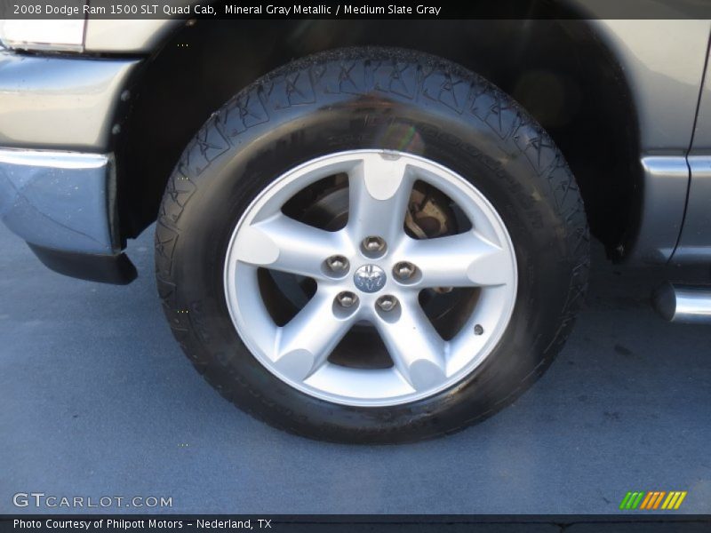 Mineral Gray Metallic / Medium Slate Gray 2008 Dodge Ram 1500 SLT Quad Cab