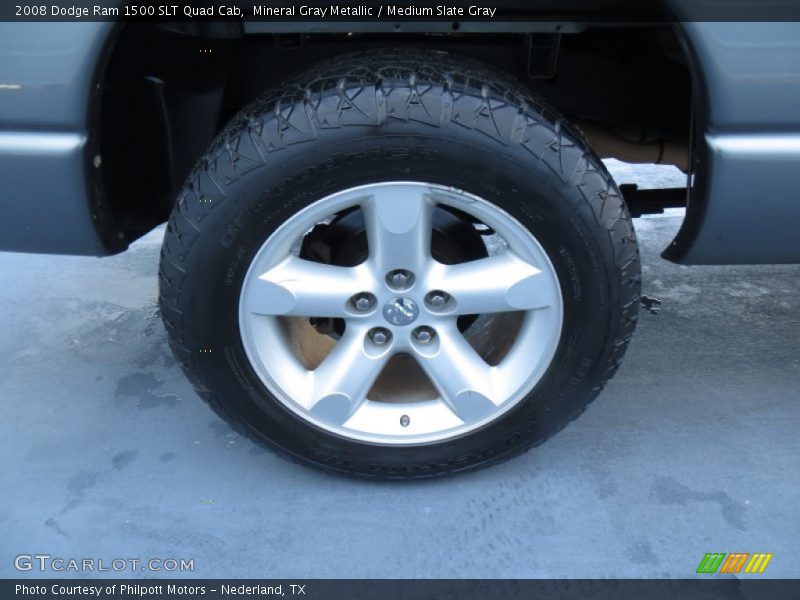 Mineral Gray Metallic / Medium Slate Gray 2008 Dodge Ram 1500 SLT Quad Cab