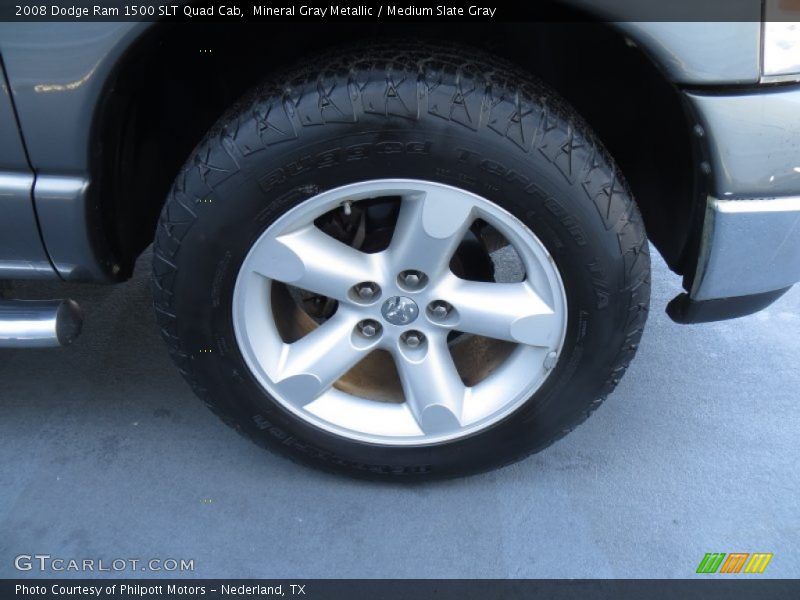 Mineral Gray Metallic / Medium Slate Gray 2008 Dodge Ram 1500 SLT Quad Cab