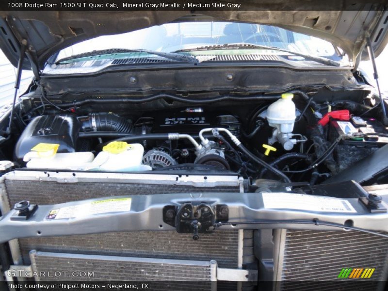 Mineral Gray Metallic / Medium Slate Gray 2008 Dodge Ram 1500 SLT Quad Cab