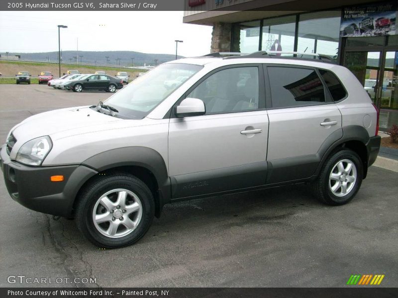Sahara Silver / Gray 2005 Hyundai Tucson GLS V6