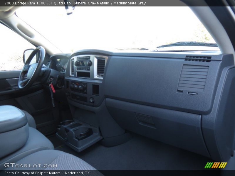 Mineral Gray Metallic / Medium Slate Gray 2008 Dodge Ram 1500 SLT Quad Cab