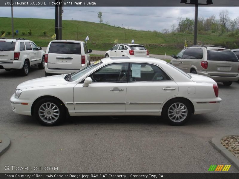 Powder White Pearl / Beige 2005 Hyundai XG350 L