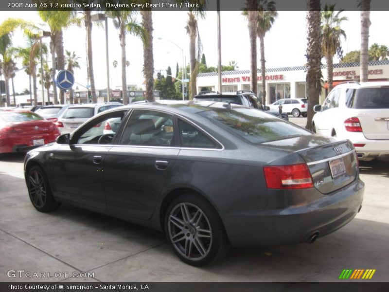 Daytona Grey Pearl Effect / Black 2008 Audi A6 3.2 quattro Sedan