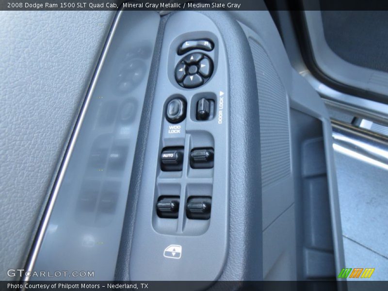 Mineral Gray Metallic / Medium Slate Gray 2008 Dodge Ram 1500 SLT Quad Cab