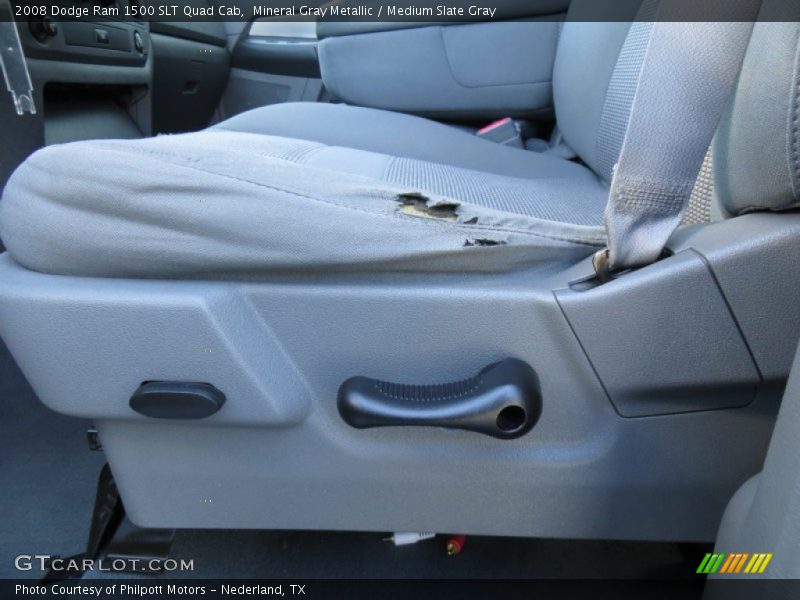 Mineral Gray Metallic / Medium Slate Gray 2008 Dodge Ram 1500 SLT Quad Cab