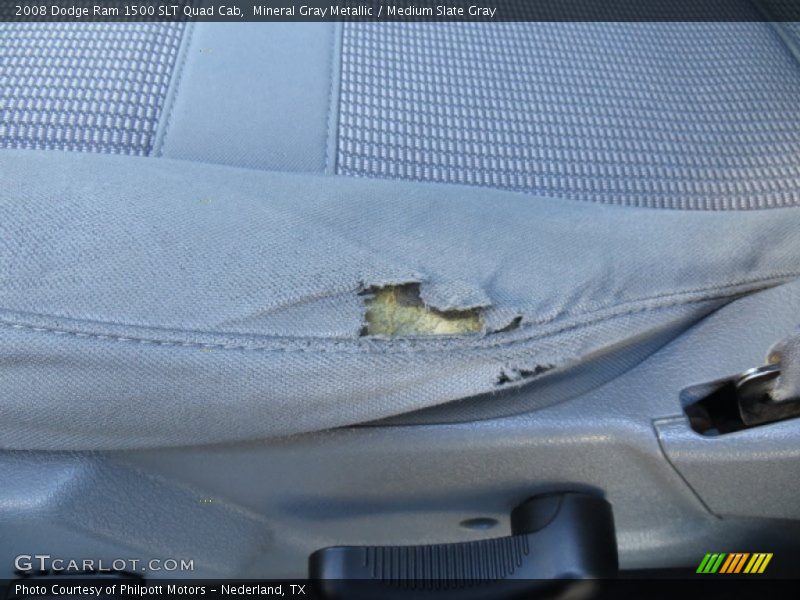 Mineral Gray Metallic / Medium Slate Gray 2008 Dodge Ram 1500 SLT Quad Cab