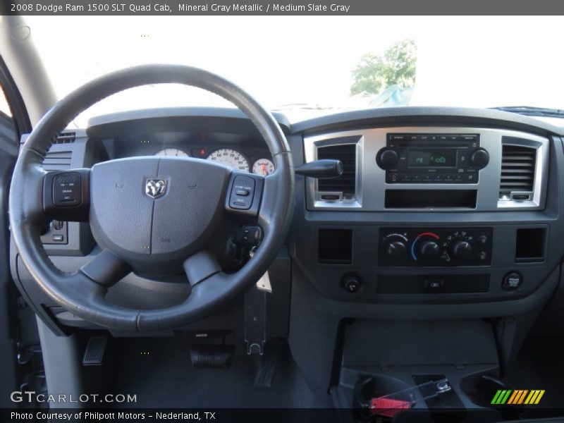 Mineral Gray Metallic / Medium Slate Gray 2008 Dodge Ram 1500 SLT Quad Cab