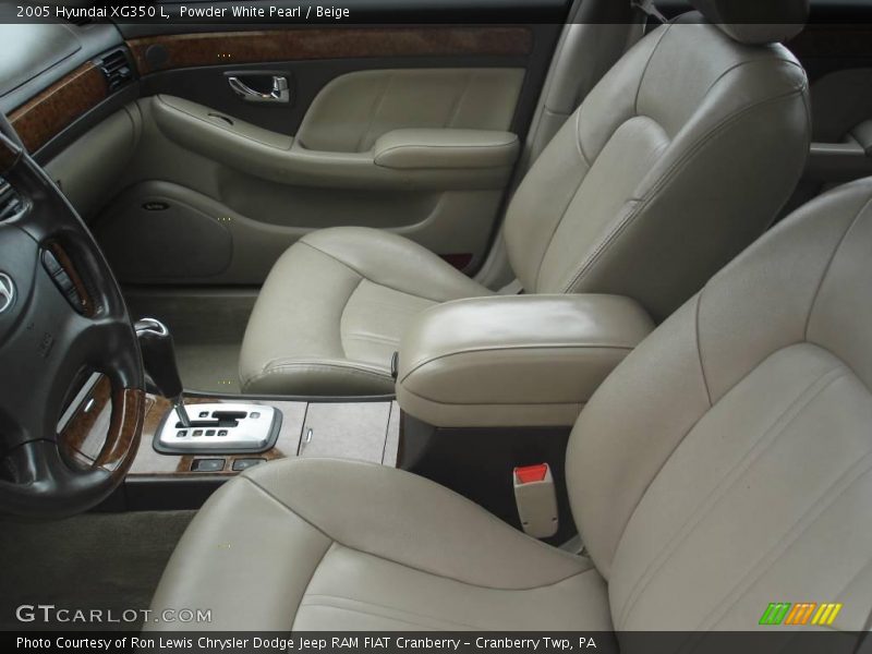 Powder White Pearl / Beige 2005 Hyundai XG350 L