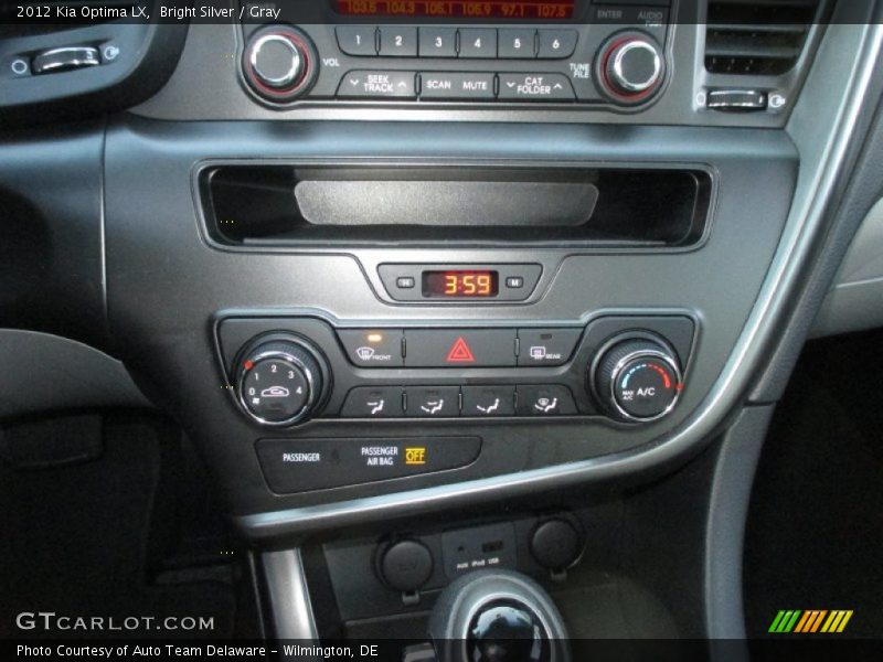 Bright Silver / Gray 2012 Kia Optima LX