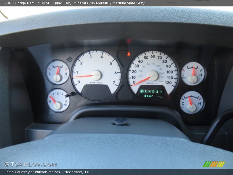 Mineral Gray Metallic / Medium Slate Gray 2008 Dodge Ram 1500 SLT Quad Cab