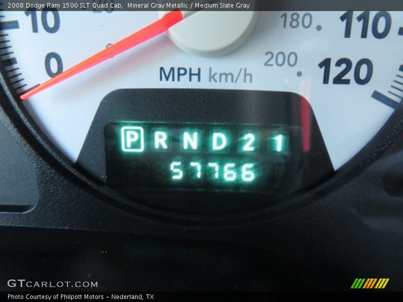 Mineral Gray Metallic / Medium Slate Gray 2008 Dodge Ram 1500 SLT Quad Cab