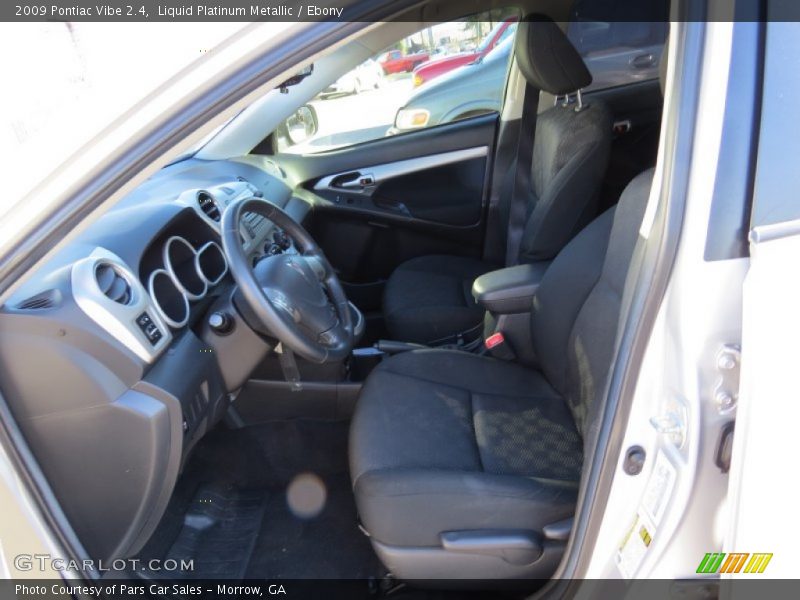 Liquid Platinum Metallic / Ebony 2009 Pontiac Vibe 2.4