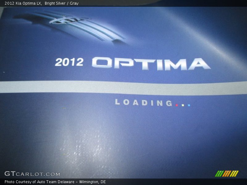 Bright Silver / Gray 2012 Kia Optima LX