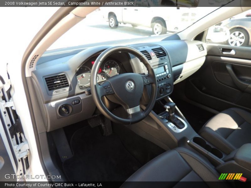 Campanella White / Anthracite Black 2008 Volkswagen Jetta SE Sedan