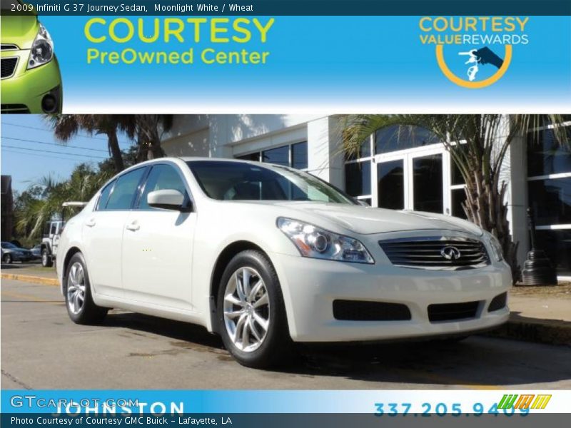 Moonlight White / Wheat 2009 Infiniti G 37 Journey Sedan