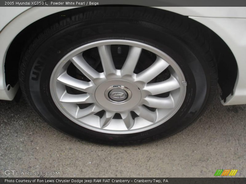 Powder White Pearl / Beige 2005 Hyundai XG350 L