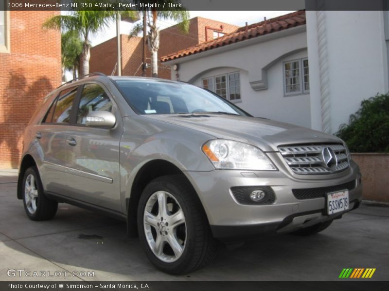 Pewter Metallic / Black 2006 Mercedes-Benz ML 350 4Matic