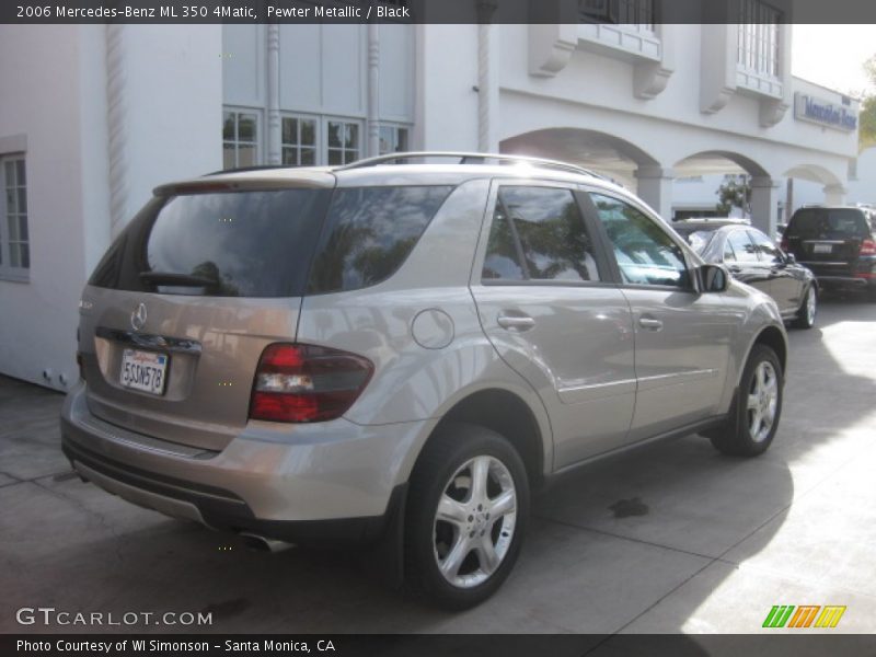 Pewter Metallic / Black 2006 Mercedes-Benz ML 350 4Matic