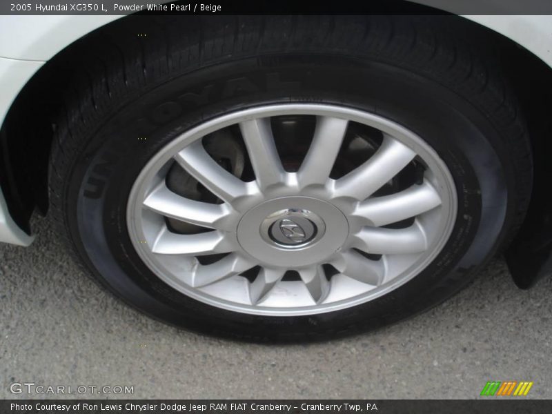 Powder White Pearl / Beige 2005 Hyundai XG350 L