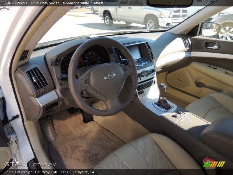Moonlight White / Wheat 2009 Infiniti G 37 Journey Sedan