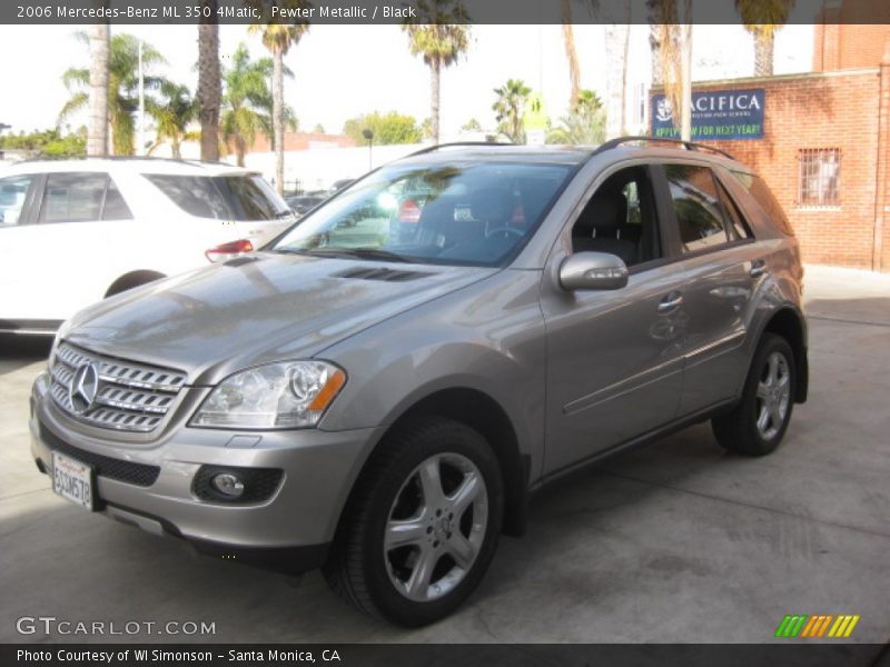Pewter Metallic / Black 2006 Mercedes-Benz ML 350 4Matic